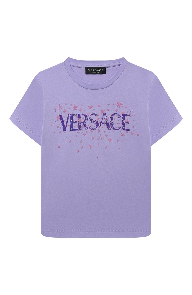 Хлопковая футболка VERSACE, арт. 1000052/1A07217/8A-14A, фото 1
