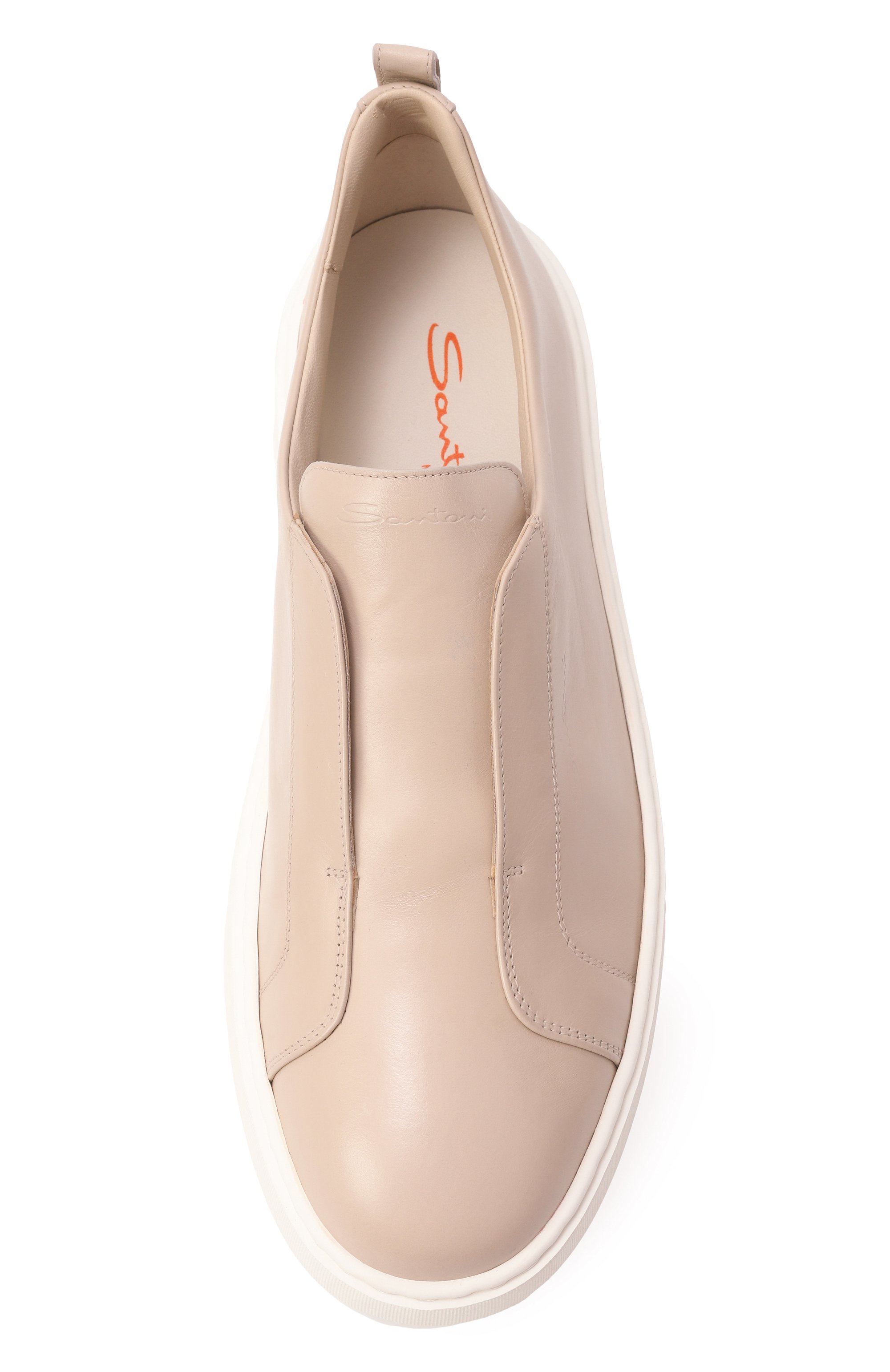 Кожаные кеды cleanic SANTONI, арт. MBCG21995BARTMVI, фото 6