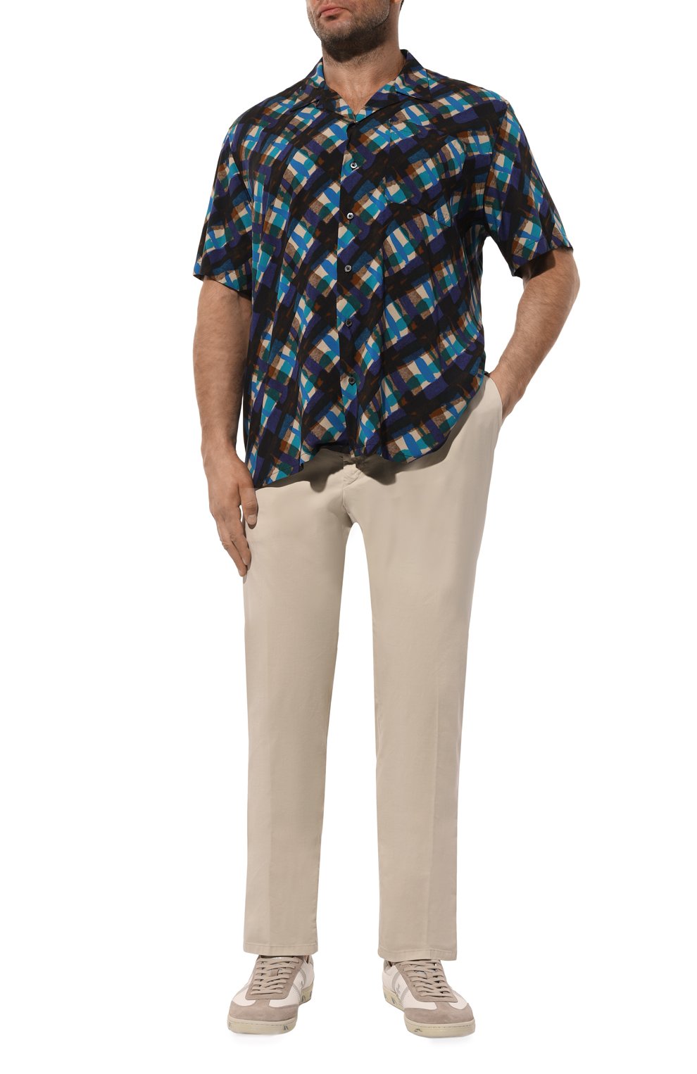 Брюки из хлопка и шелка MARCO PESCAROLO, арт. EV0M/4700, фото 2