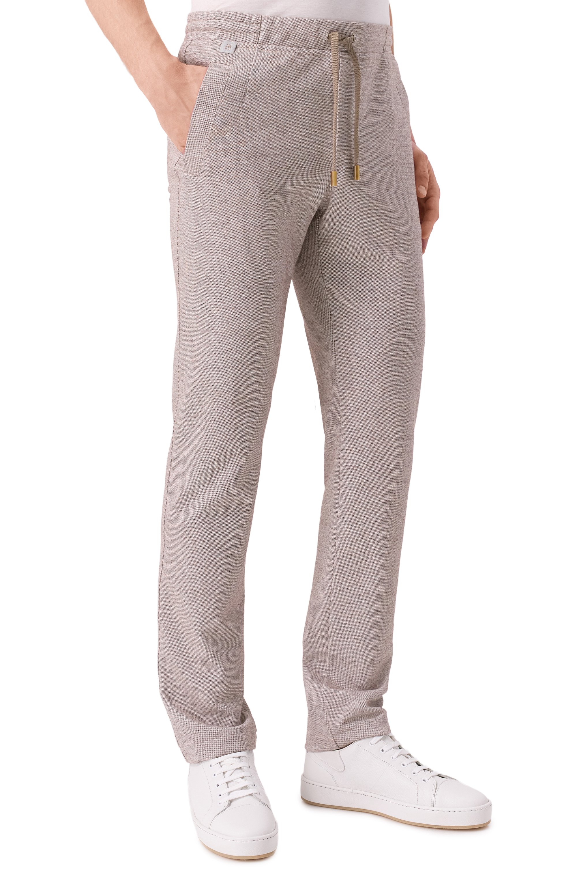 Брюки изо льна и хлопка CAPOBIANCO, арт. 18M735.LUR0., фото 3