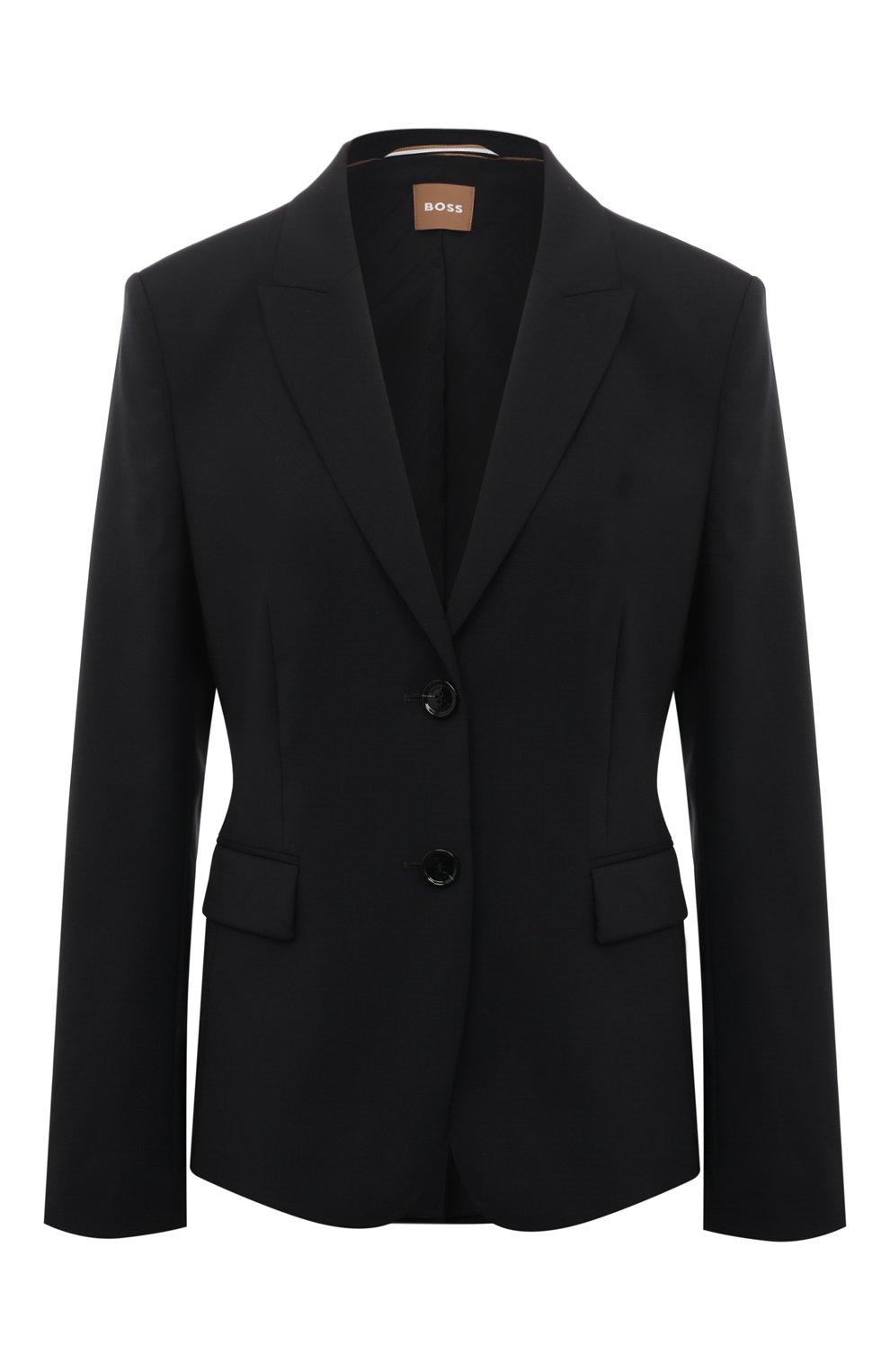 Шерстяной жакет BOSS черного цвета по цене 59850 руб., арт. 50490035, фото 1 Шерстяной жакет BOSS, арт. 50490035, фото 1