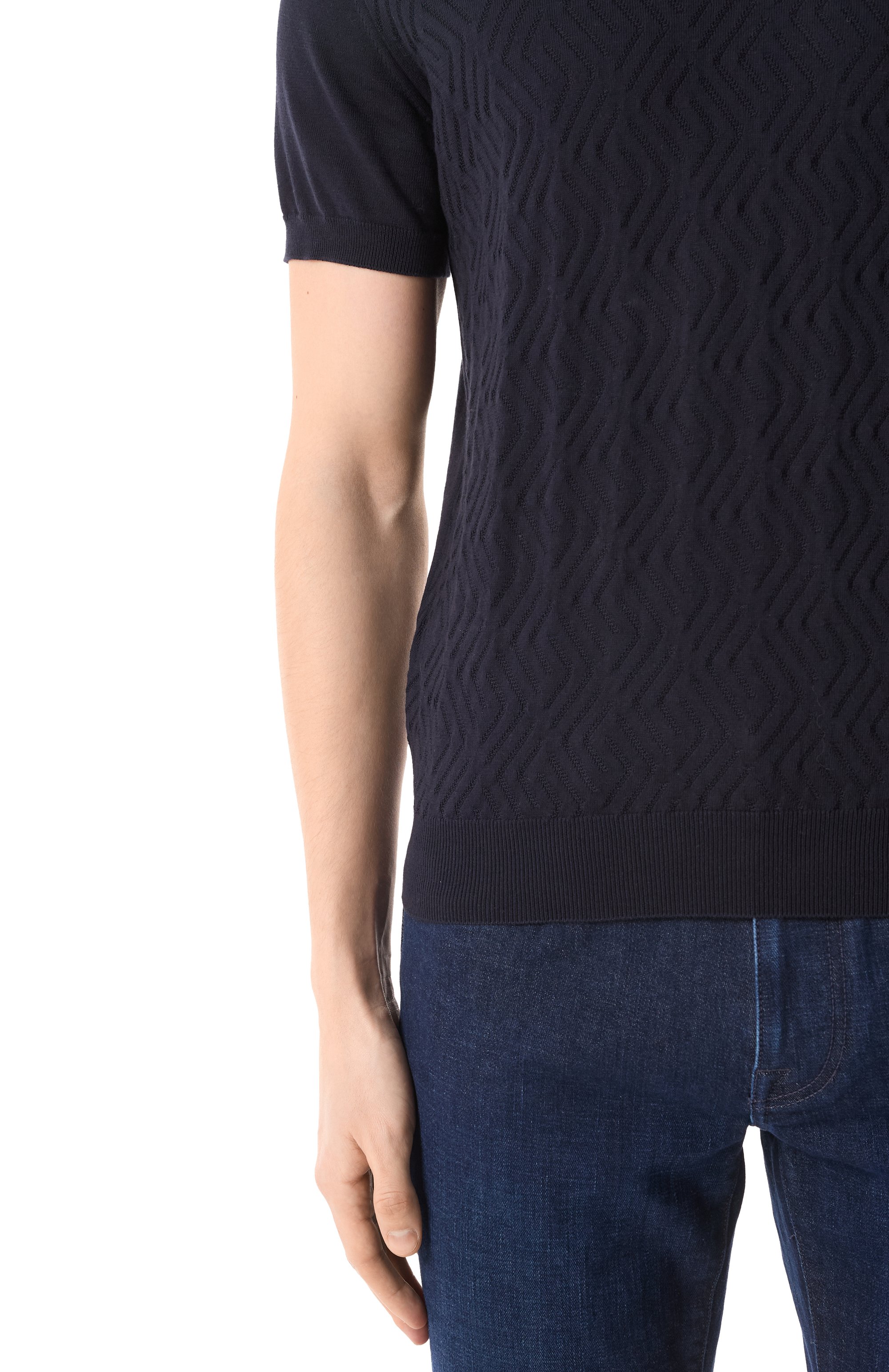 Хлопковый джемпер CORNELIANI, арт. 25M589-2525127, фото 5