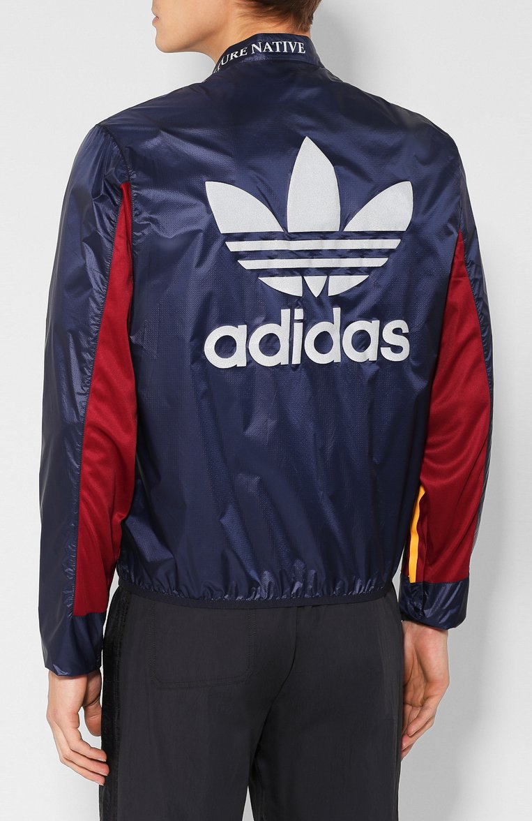 Мужской куртка adidas originals x bed j.w. ford ADIDAS ORIGINALS разноцветного цвета, арт. FI8836 | Фото 4 (Материал внешний: Синтетический материал; Длина (верхняя одежда): Короткие; Рукава: Длинные; Мужское Кросс-КТ: Верхняя одежда; Принт: С принтом; Кросс-КТ: Куртка, бомбер; Стили: Спорт-шик)