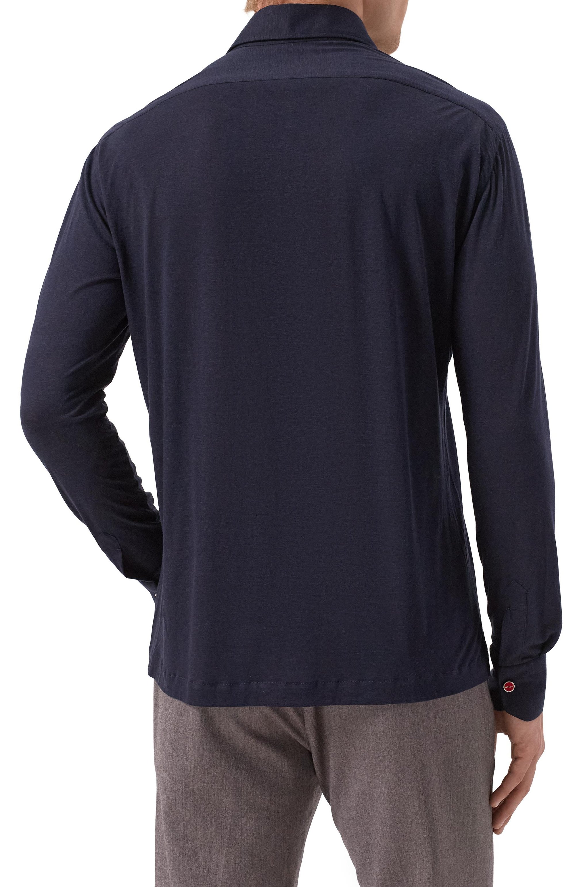 Поло из лиоцелла и хлопка KITON, арт. UMCP0SH0924215_46-50, фото 4