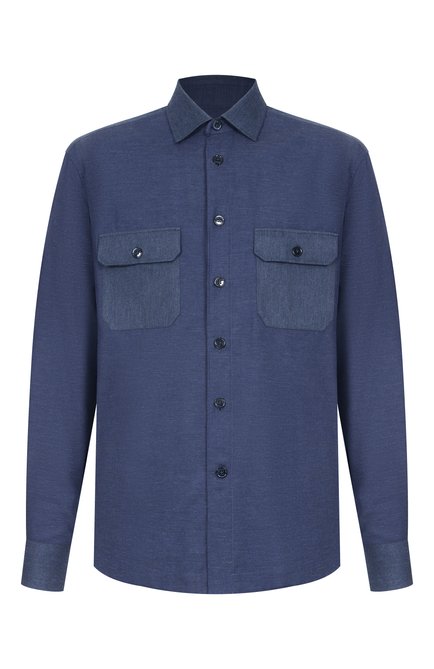 Мужская рубашка из хлопка и кашемира CORNELIANI, арт. 26P219-2611345