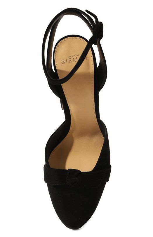Замшевые туфли Alexandre Birman Чёрный, фото 6