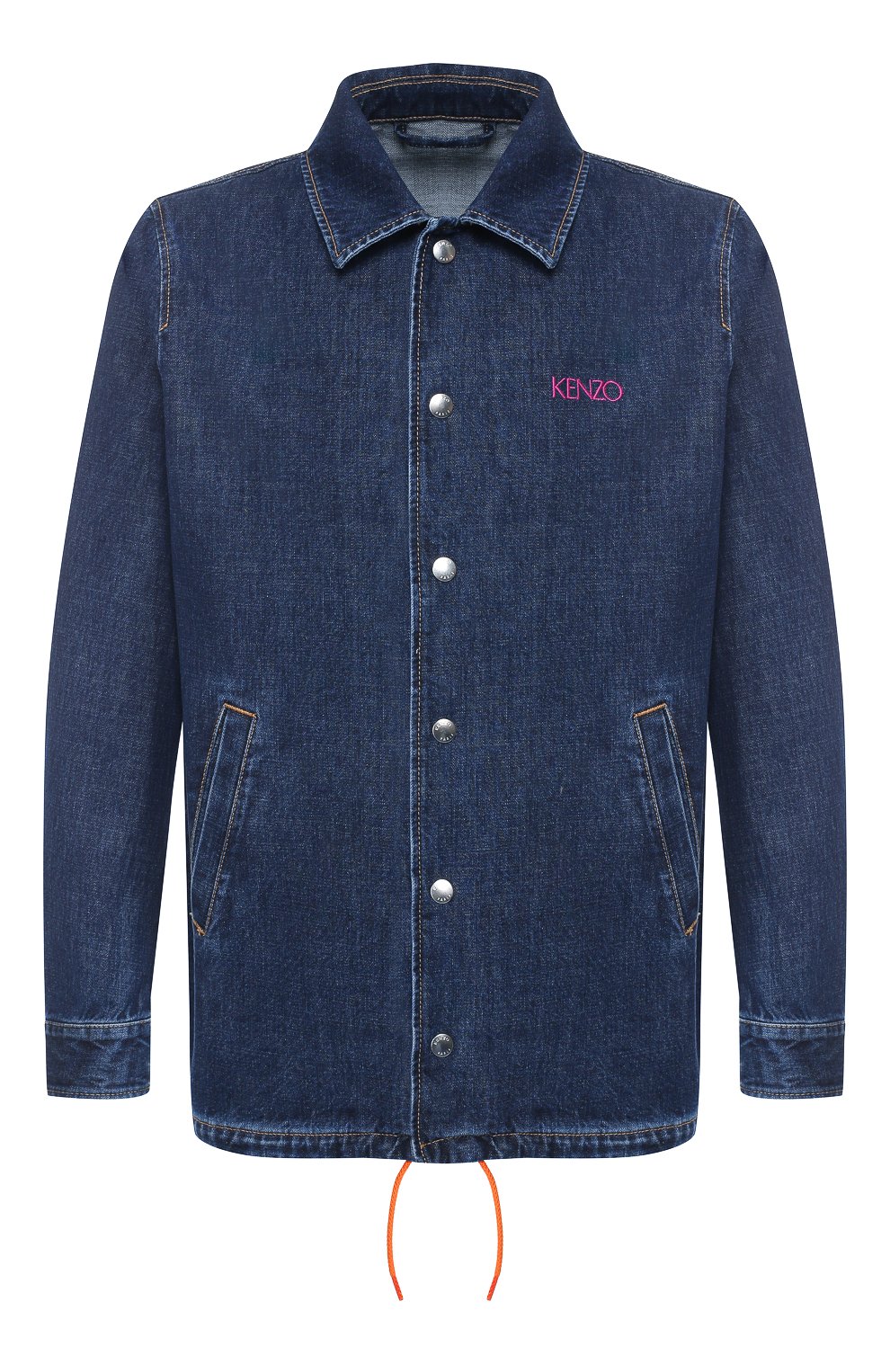 Джинсовая куртка KENZO темно-синего цвета по цене 54250 руб., арт. 50U5012FB, фото 1 Джинсовая куртка KENZO, арт. 50U5012FB, фото 1