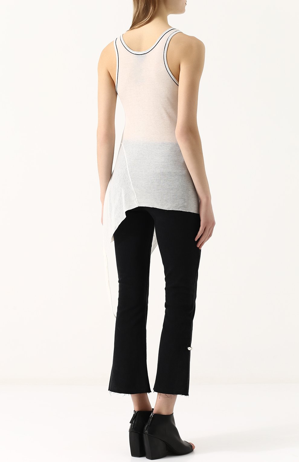 Топ асимметричного кроя с круглым вырезом ANN DEMEULEMEESTER, арт. 1801-2410-P-226-020, фото 4