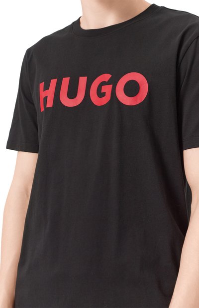 Хлопковая футболка HUGO, арт. 50467556, фото 5