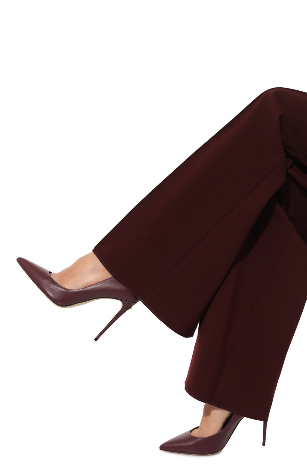 Кожаные туфли cardinale 105 DOLCE & GABBANA бордового цвета по цене 89950 руб., арт. CD1838/B7261, фото 3 Кожаные туфли cardinale 105 DOLCE & GABBANA, арт. CD1838/B7261, фото 3