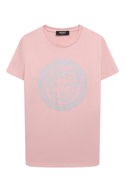 Хлопковая футболка VERSACE, арт. 1000239/1A11718/8-14