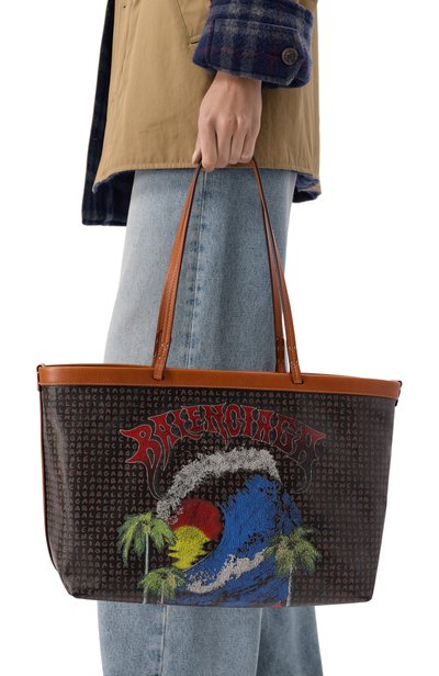 Сумка-тоут select medium BALENCIAGA темно-коричневого цвета по цене 229500 руб., арт. A000QA/2ACQF, фото 2 Сумка-тоут select medium BALENCIAGA, арт. A000QA/2ACQF, фото 2