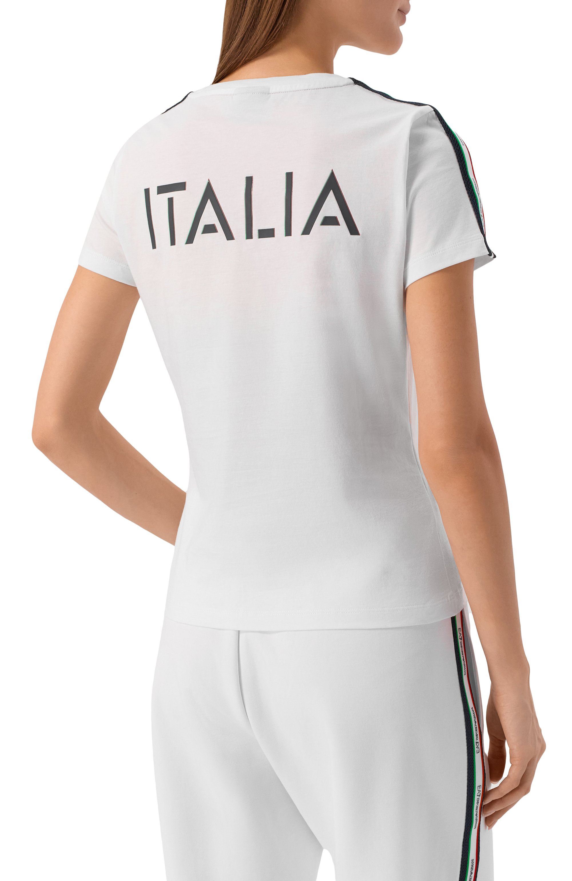 Хлопковая футболка EA7, арт. 7W001220/AF12503, фото 4