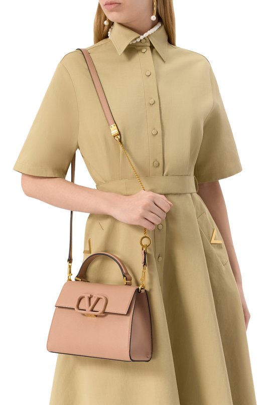 Сумка Vsling small Valentino 6W2B0F53/KGW Бежевый  6W2B0F53/KGW Фото 2