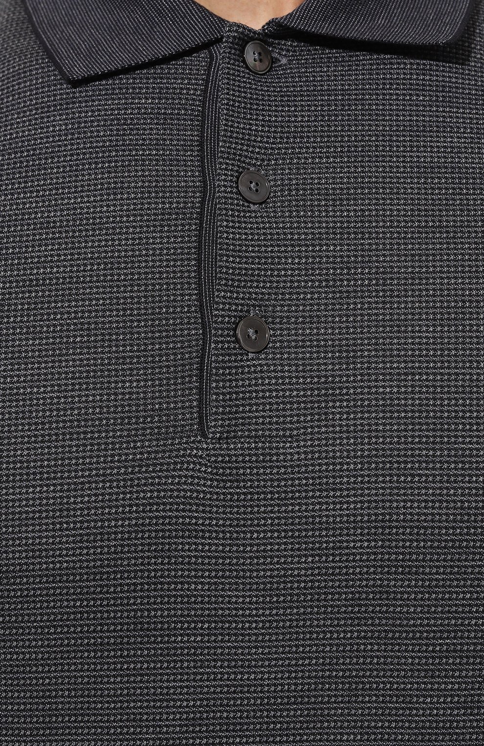 Поло из хлопка и шелка ZEGNA, арт. UC381A6/C748, фото 5