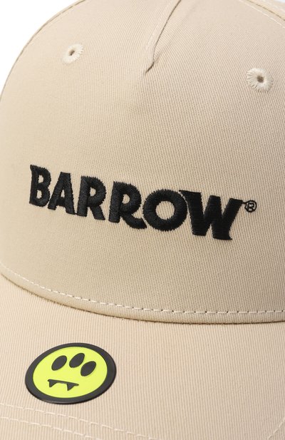 Хлопковая бейсболка BARROW светло-бежевого цвета по цене 6995 руб., арт. S5BKJUBC075, фото 3 Хлопковая бейсболка BARROW, арт. S5BKJUBC075, фото 3