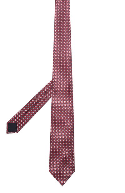 Шелковый галстук CORNELIANI красного цвета по цене 14250 руб., арт. 87U306-1120341/00, фото 2 Шелковый галстук CORNELIANI, арт. 87U306-1120341/00, фото 2