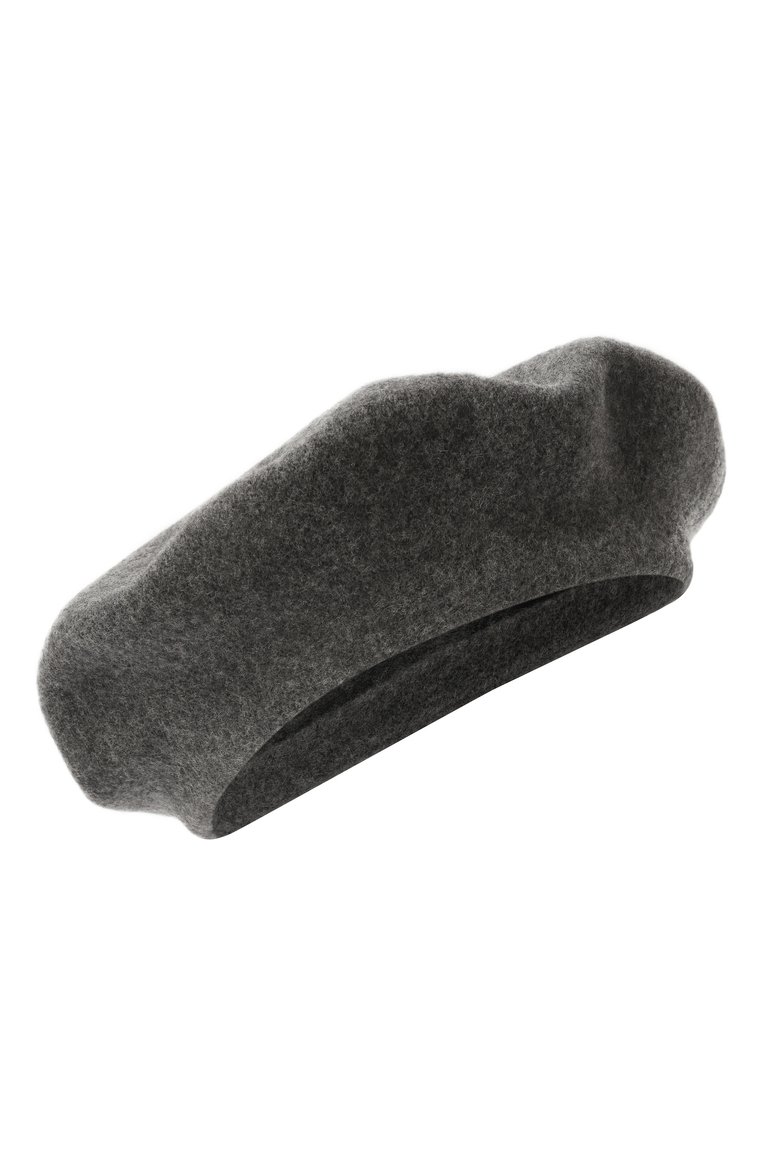 Женский шерстяной берет MAISON MARGIELA серого цвета, арт. S50TC0075/M13115 | Фото 1 (Материал: Шерсть, Текстиль; Нос: Не проставлено)