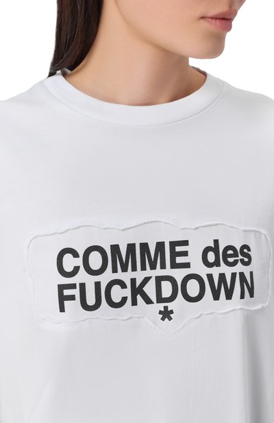 Хлопковая футболка COMME DES FUCKDOWN, арт. CFABW01667, фото 5