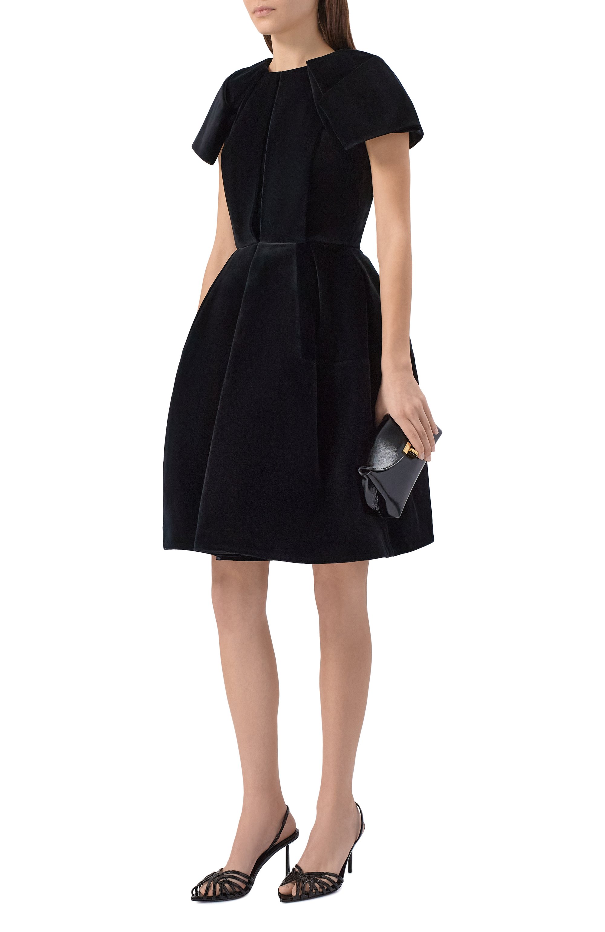 Бархатное платье DICE KAYEK, арт. FW25R270 KDF BLACK, фото 2