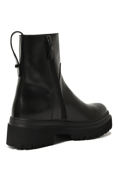 Кожаные ботинки PANTANETTI черного цвета по цене 51450 руб., арт. 18176CM/IBIS, фото 5 Кожаные ботинки PANTANETTI, арт. 18176CM/IBIS, фото 5