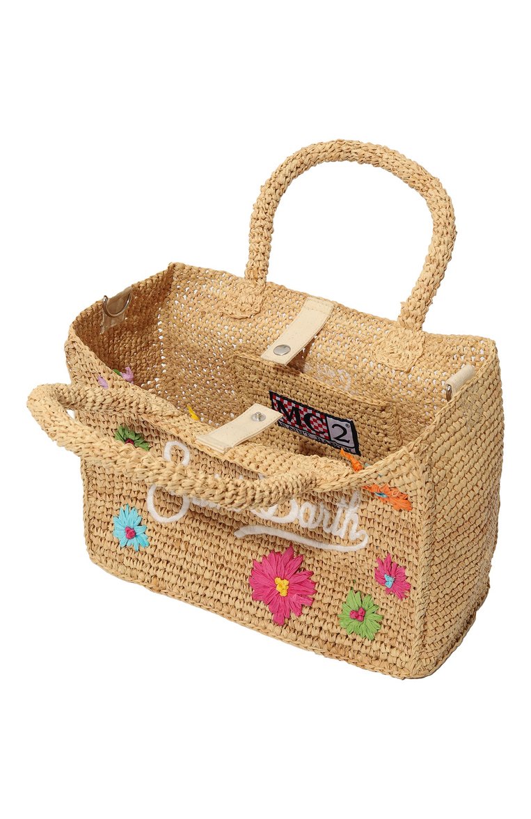 Детская сумка MC2 SAINT BARTH бежевого цвета, арт. STBA/C0LETTE RAFFIA/00261D | Фото 3 (Нос: Не проставлено; Материал: Рафия)