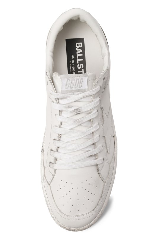 Кожаные кеды Ball Star Golden Goose Deluxe Brand GMF00804.F007322 Белый  GMF00804.F007322 Фото 6