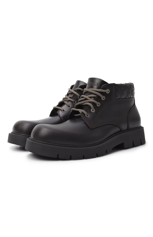 Кожаные ботинки Haddock Bottega Veneta 841489/V2WT1 Коричневый 841489/V2WT1