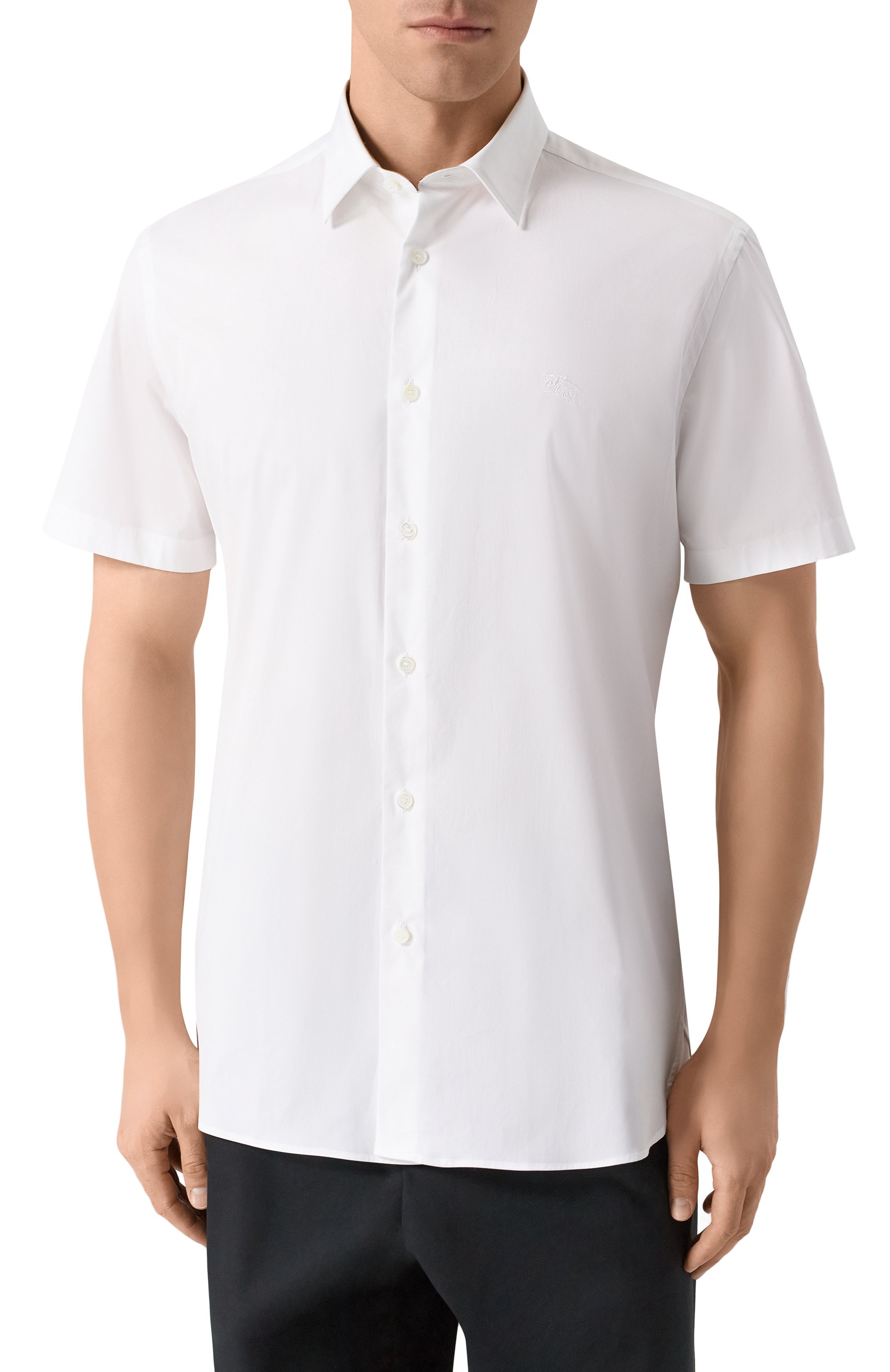 Хлопковая рубашка BURBERRY, арт. 8079594, фото 3