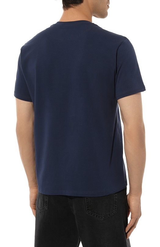 Хлопковая футболка Dirk Bikkembergs BM/T0159 Синий  BM/T0159 Фото 4