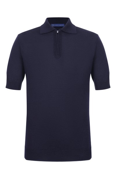 Мужская поло из шерсти и шелка ANDREA CAMPAGNA, арт. PZ1MC/LSC18R