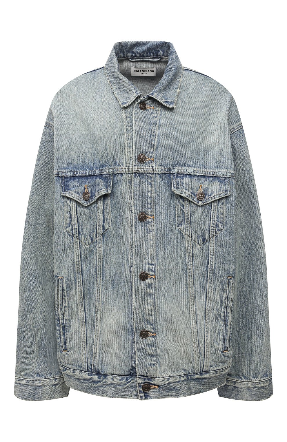 Джинсовая куртка BALENCIAGA голубого цвета по цене 137500 руб., арт. 675207/TJW79, фото 1 Джинсовая куртка BALENCIAGA, арт. 675207/TJW79, фото 1