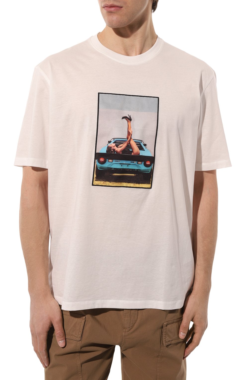 Хлопковая футболка LIMITATO белого цвета по цене 23950 руб., арт. WAY UP/TSHIRT, фото 3 Хлопковая футболка LIMITATO, арт. WAY UP/TSHIRT, фото 3