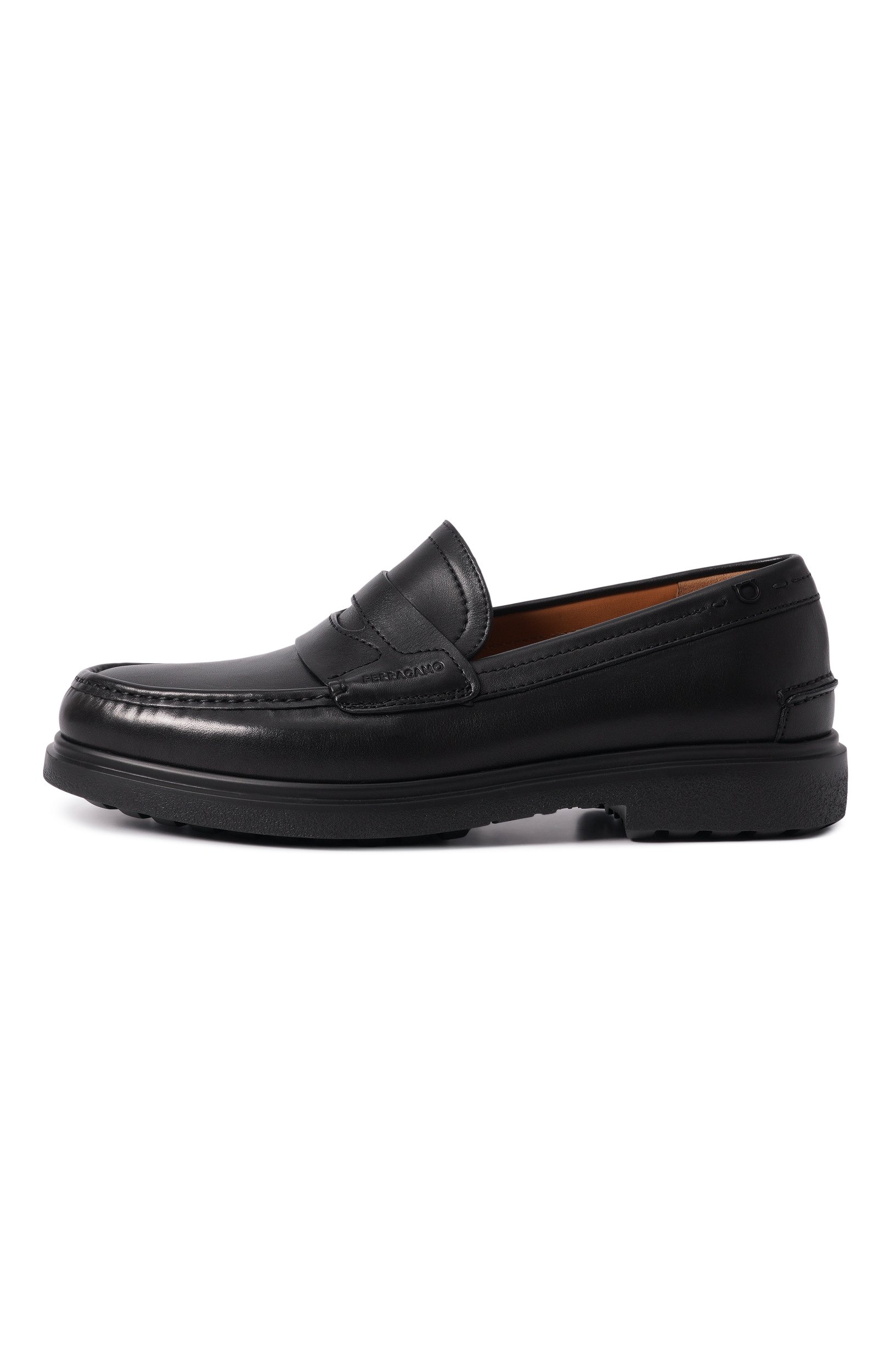 Кожаные пенни-лоферы FERRAGAMO, арт. 029904/781935_001, фото 3