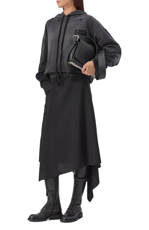 Кожаные сапоги Danny Ann Demeulemeester B0010063/LT047 Чёрный  B0010063/LT047 Фото 3