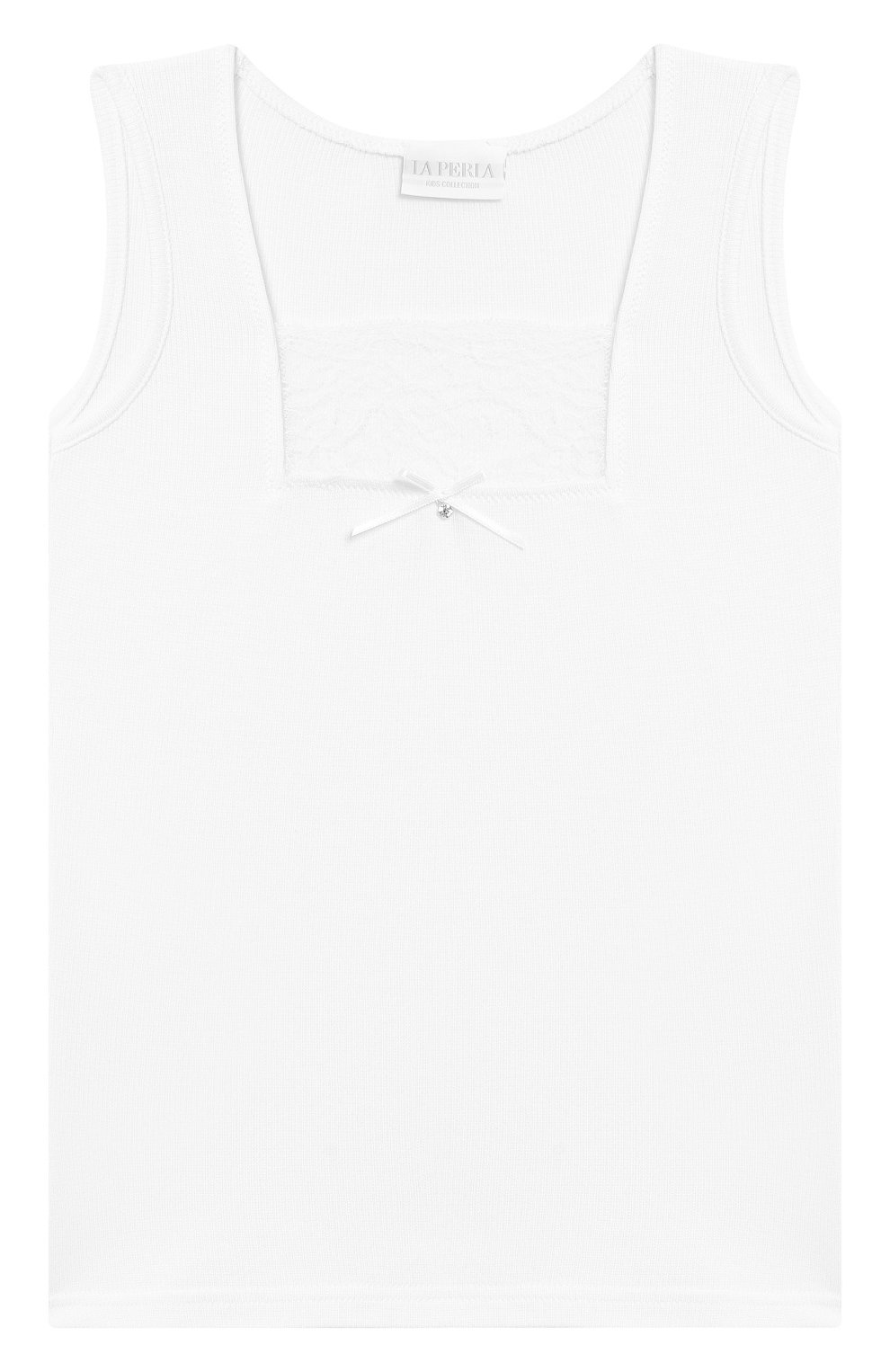 Майка LA PERLA белого цвета по цене 5170 руб., арт. 44725/2A-6A, фото 1 Майка LA PERLA, арт. 44725/2A-6A, фото 1