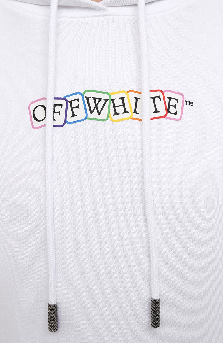Хлопковое худи OFF-WHITE, арт. 0WBB035S21JER003, фото 1