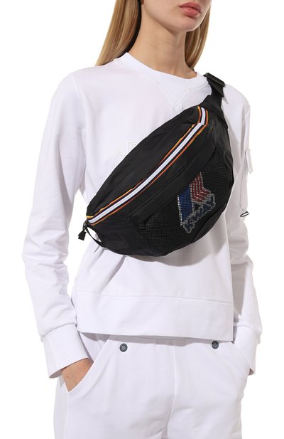 Поясная сумка le vrai 3.0 K-WAY черного цвета по цене 4410 руб., арт. K009E00, фото 2 Поясная сумка le vrai 3.0 K-WAY, арт. K009E00, фото 2