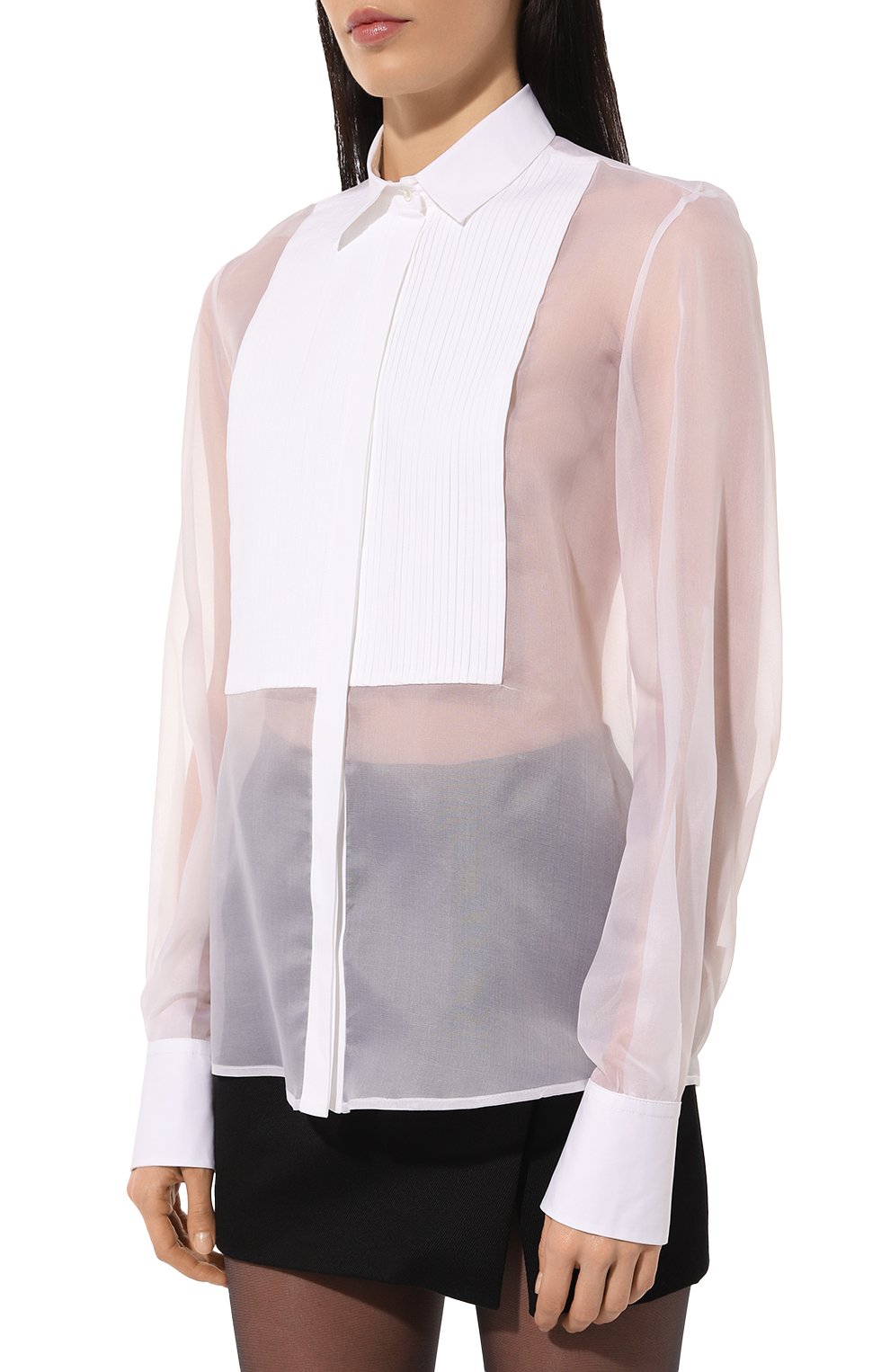Шелковая блузка ANTONELLI FIRENZE белого цвета по цене 59950 руб., арт. M1275/4105, фото 3 Шелковая блузка ANTONELLI FIRENZE, арт. M1275/4105, фото 3