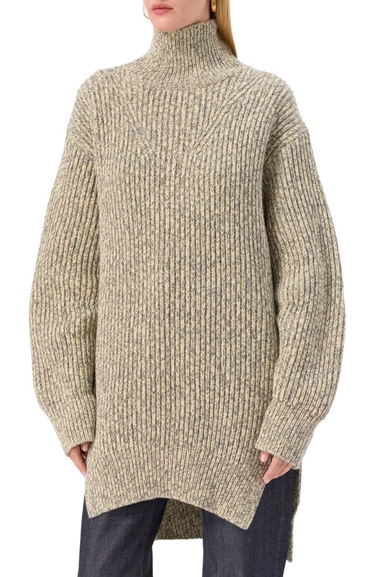 Шерстяной свитер Jil Sander J02GP0191/J14796 Бежевый  J02GP0191/J14796 Фото 3