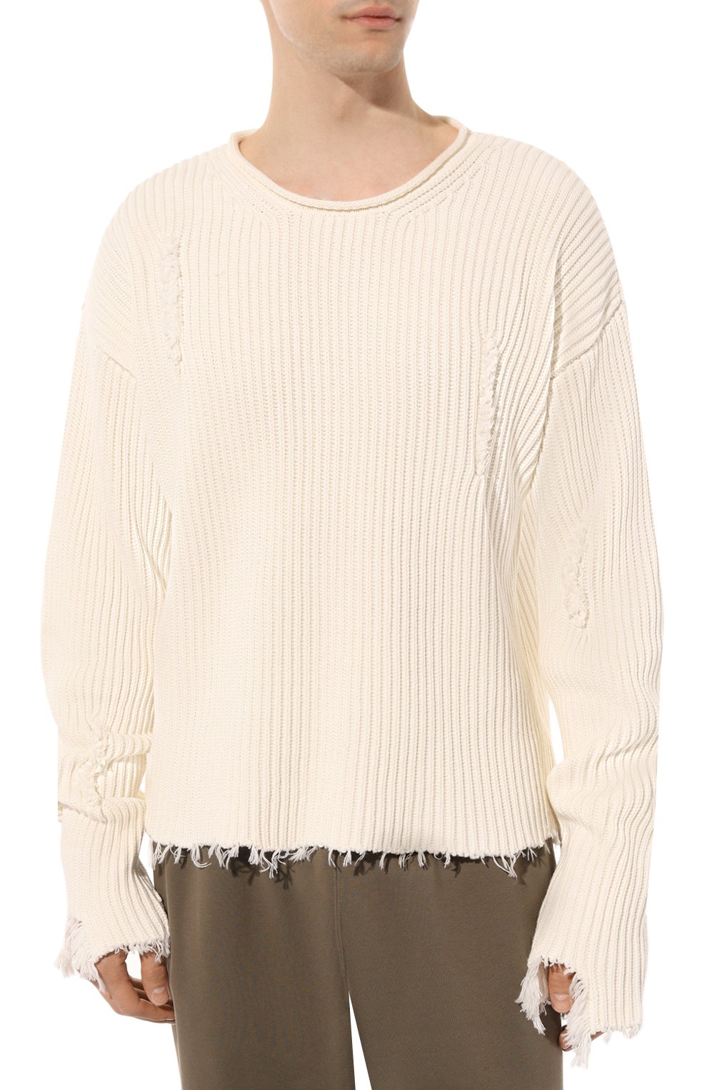 Хлопковый свитер MM6, арт. S62HL0009/S18255, фото 3