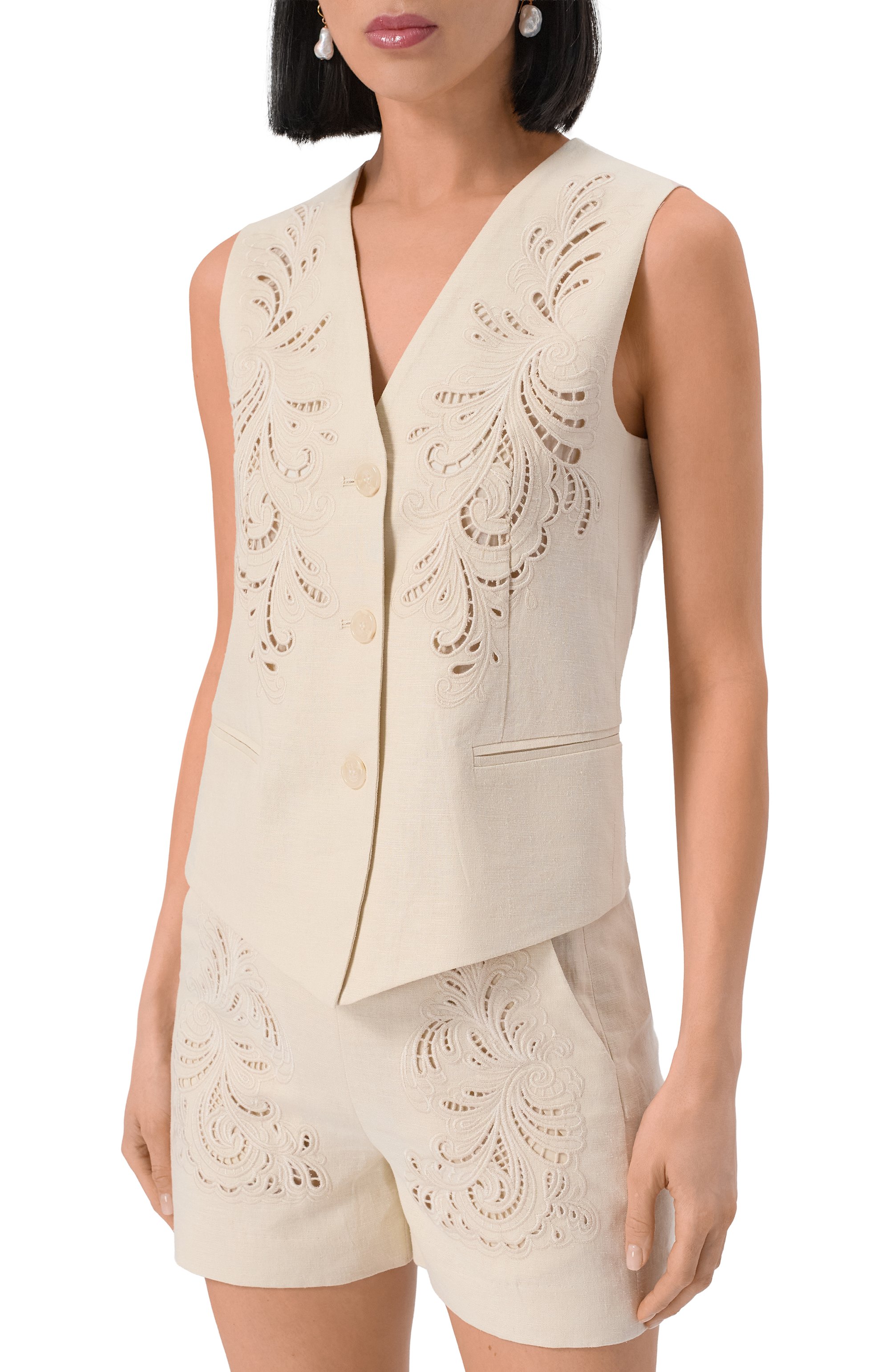 Жилет изо льна и вискозы TWINSET, арт. 251TP2161, фото 3