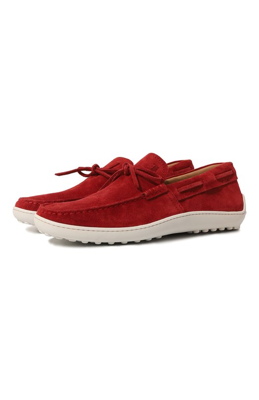 

Замшевые мокасины Tod’s, Красный