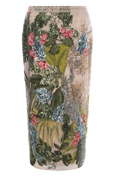 Женская юбка с отделкой пайетками ELIE SAAB, арт. SK161NS25/YA036