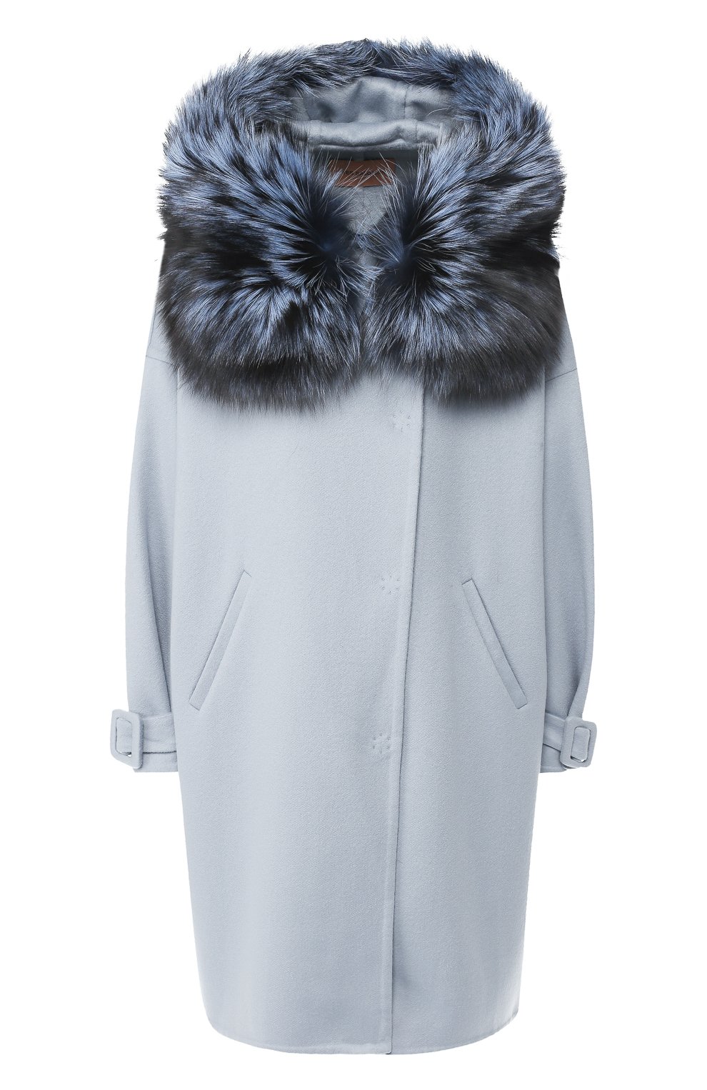Кашемировое пальто с меховой отделкой YVES SALOMON, арт. 9WYM01097CARD, фото 1