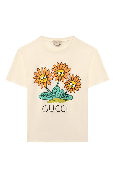 Хлопковая футболка GUCCI, арт. 580991/XJC9N, фото 1