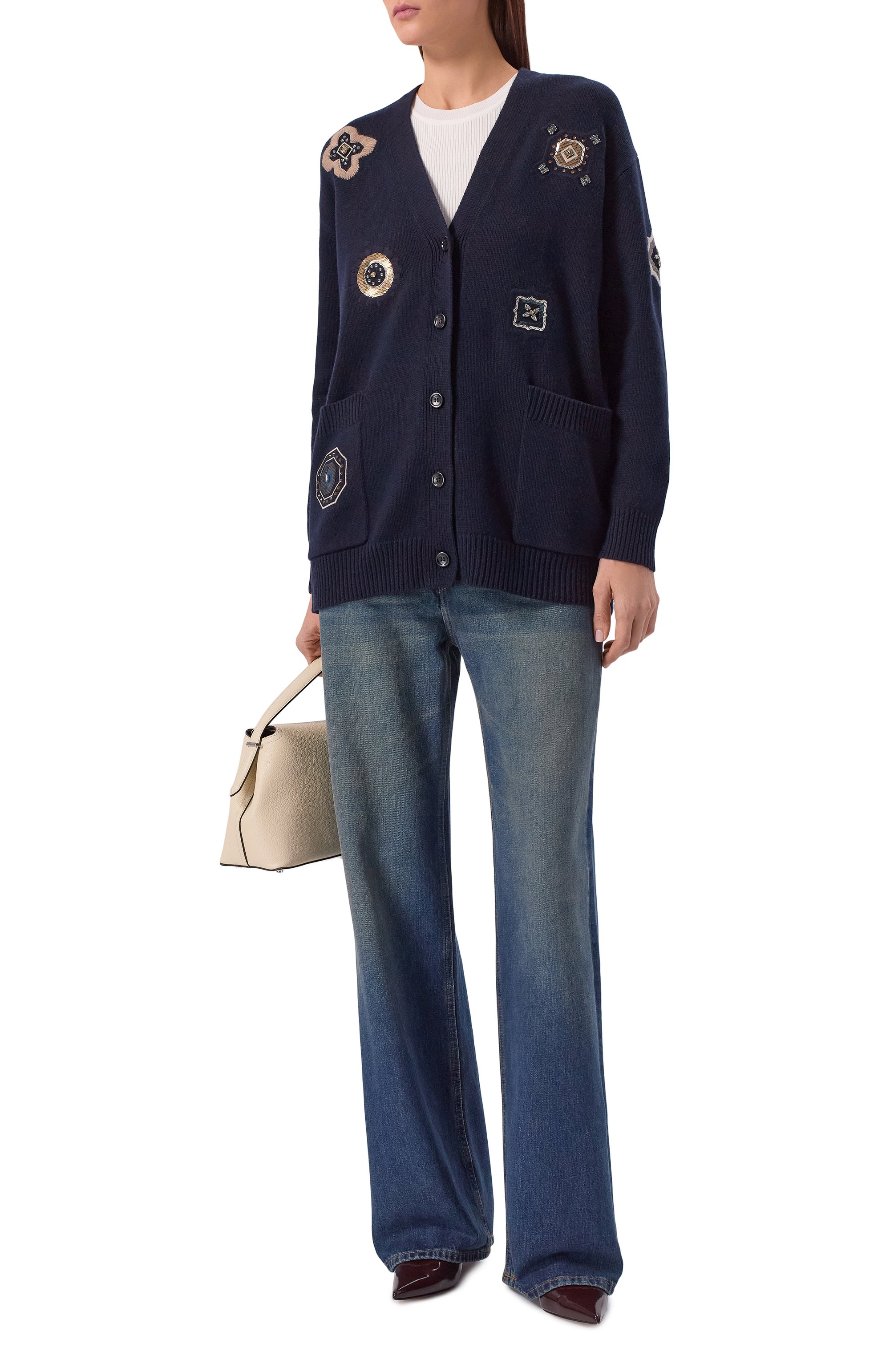 Кардиган из шерсти и кашемира MAX MARA, арт. MXMGI0IRE, фото 2