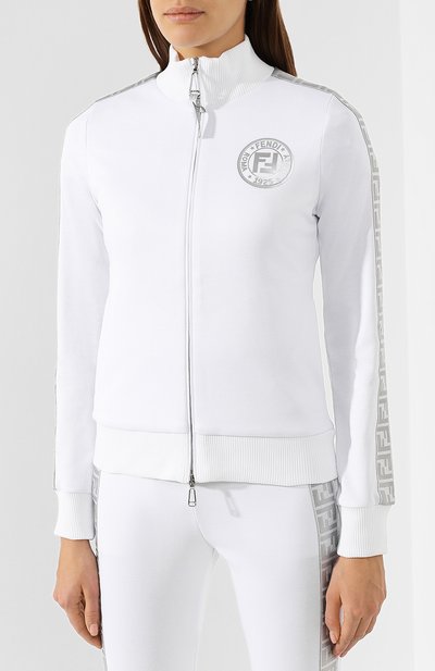 Кардиган FENDI белого цвета по цене 59500 руб., арт. FAF069 AB7F, фото 3 Кардиган FENDI, арт. FAF069 AB7F, фото 3