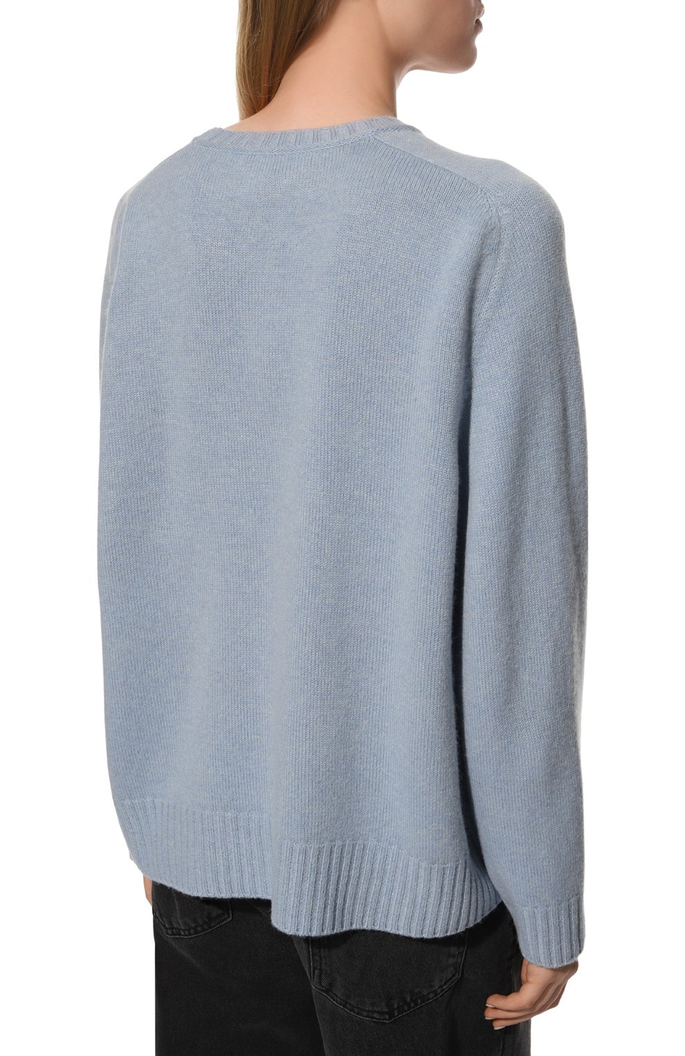 Кашемировый пуловер FREEAGE синего цвета по цене 60000 руб., арт. S23.JM056.3333.401, фото 4 Кашемировый пуловер FREEAGE, арт. S23.JM056.3333.401, фото 4