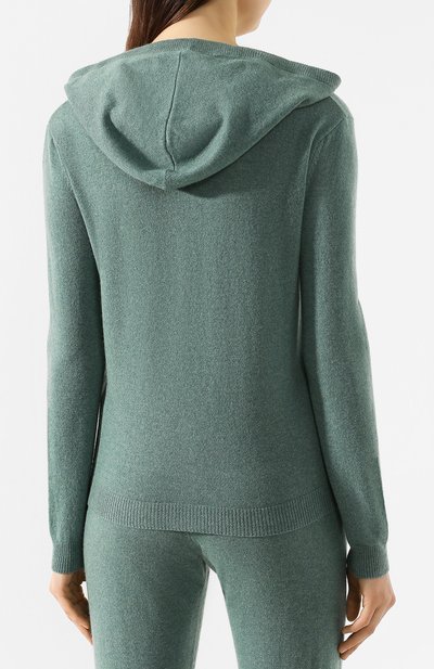 Кашемировый кардиган NOT SHY зеленого цвета по цене 24750 руб., арт. 3501010C, фото 4 Кашемировый кардиган NOT SHY, арт. 3501010C, фото 4
